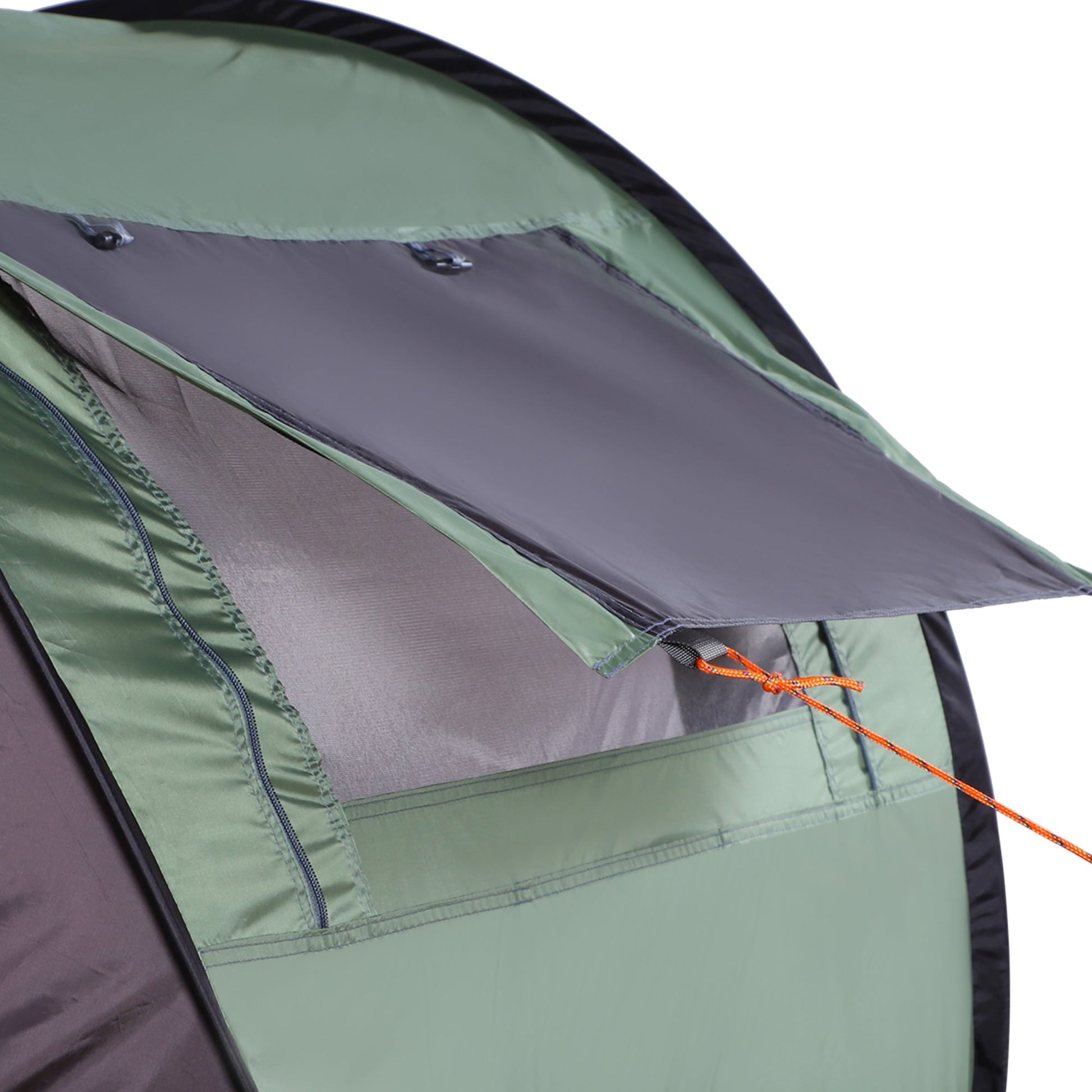 Tenda de Campismo Pop-Up para 2 Pessoas Tenda de Campismo com Bolsa de Armazenamento Portátil 250x150x100 Verde e Preto