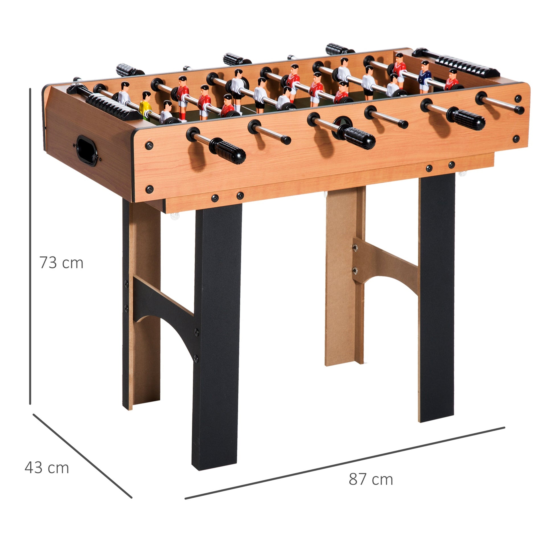 Mesa Multi-Jogos 4 em 1 Mesa de Jogos para Crianças acima de 6 Anos Matraquilho para Crianças Mesa de Bilhar Mesa de Ping-Pong e Hóquei de Mesa 87x43x73 cm Madeira e Preto