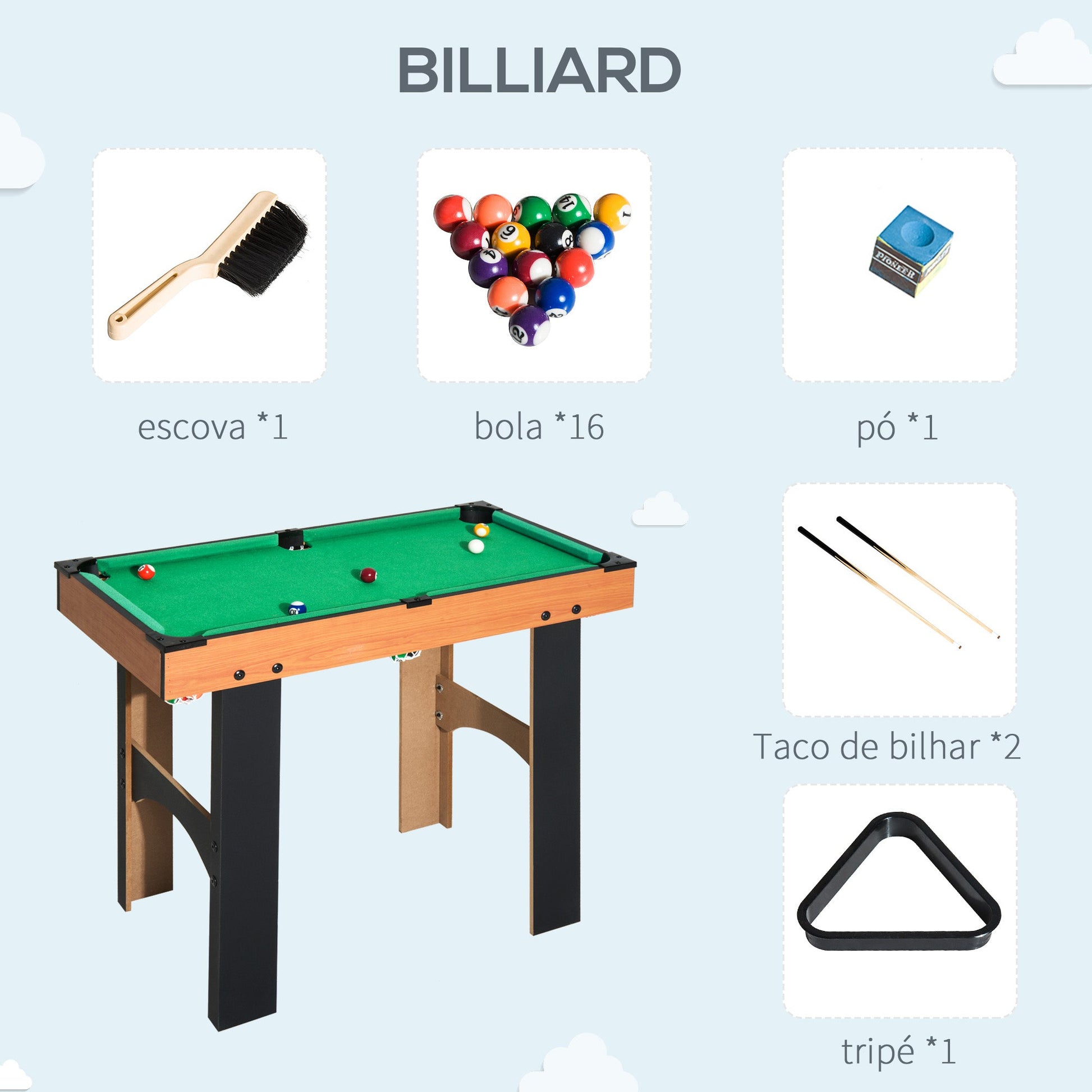 Mesa Multi-Jogos 4 em 1 Mesa de Jogos para Crianças acima de 6 Anos Matraquilho para Crianças Mesa de Bilhar Mesa de Ping-Pong e Hóquei de Mesa 87x43x73 cm Madeira e Preto