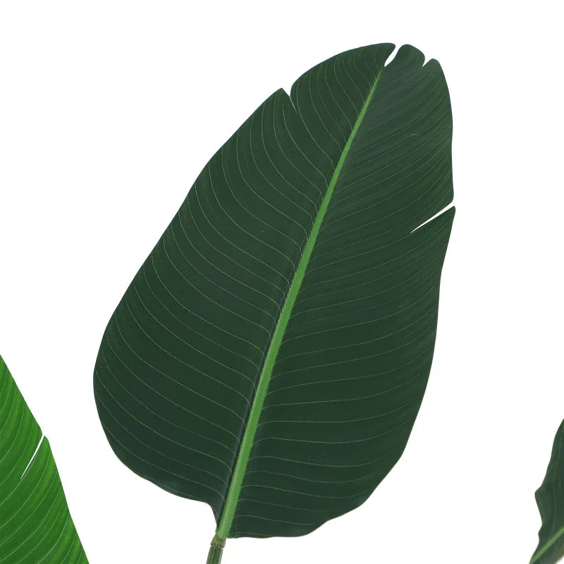 Planta Artificial de Decoração Planta Palmeira Artificial com Vaso 10 Folhas para Exterior e Interior Ø18x180cm Verde