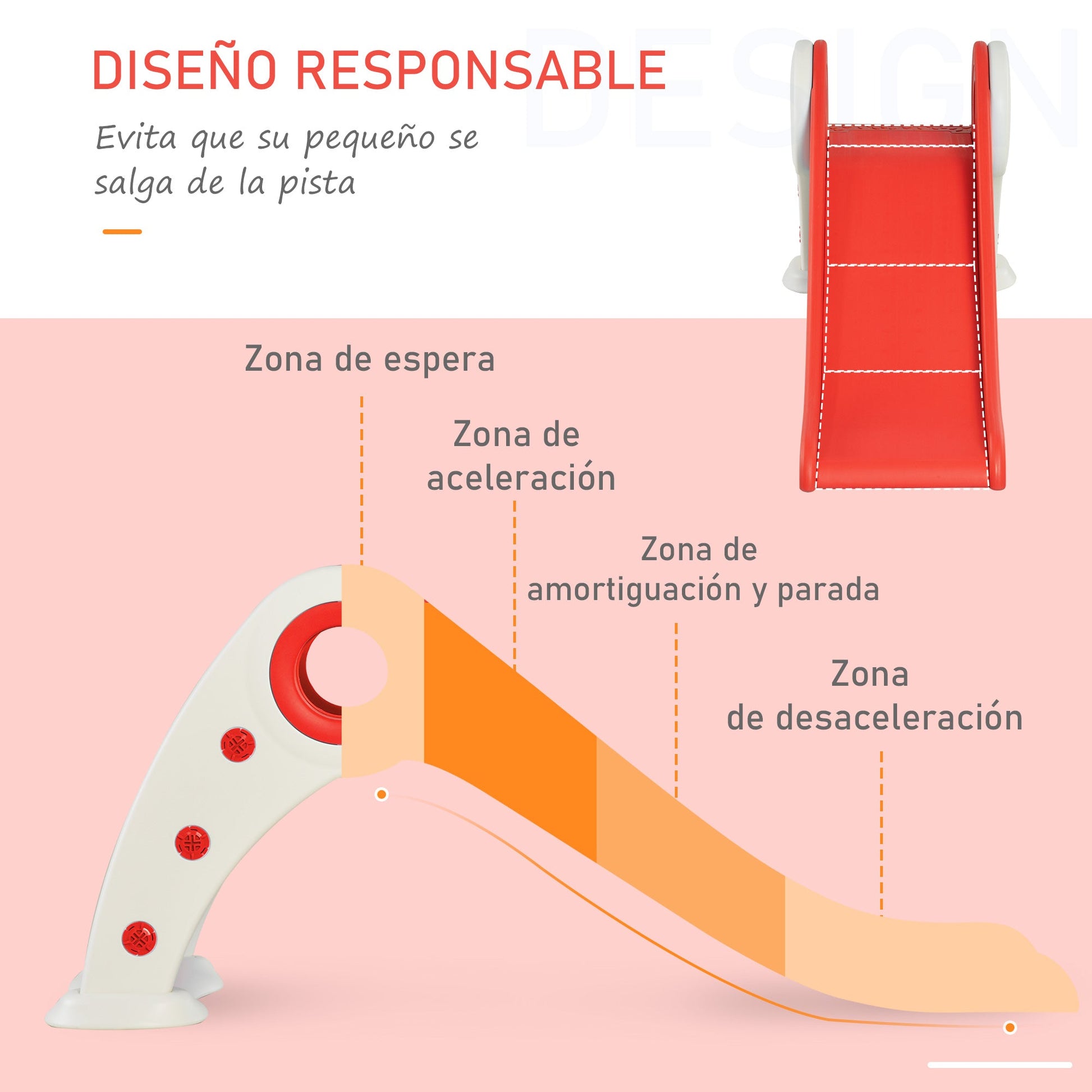 Escorrega infantil para crianças acima de 3 anos Escorrega largo dobrável com escadas rampa longa para jardim parque interiores 120x50x56 cm Vermelho