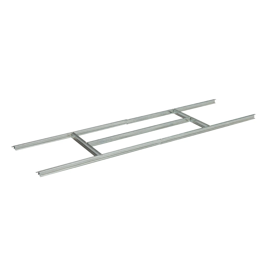 Abrigo de Jardim 213x130x185cm Abrigo de Jardim Metálico de Exterior para Armazenamento de Ferramentas com 2 Portas Deslizantes e 4 Janelas para Terraço Verde