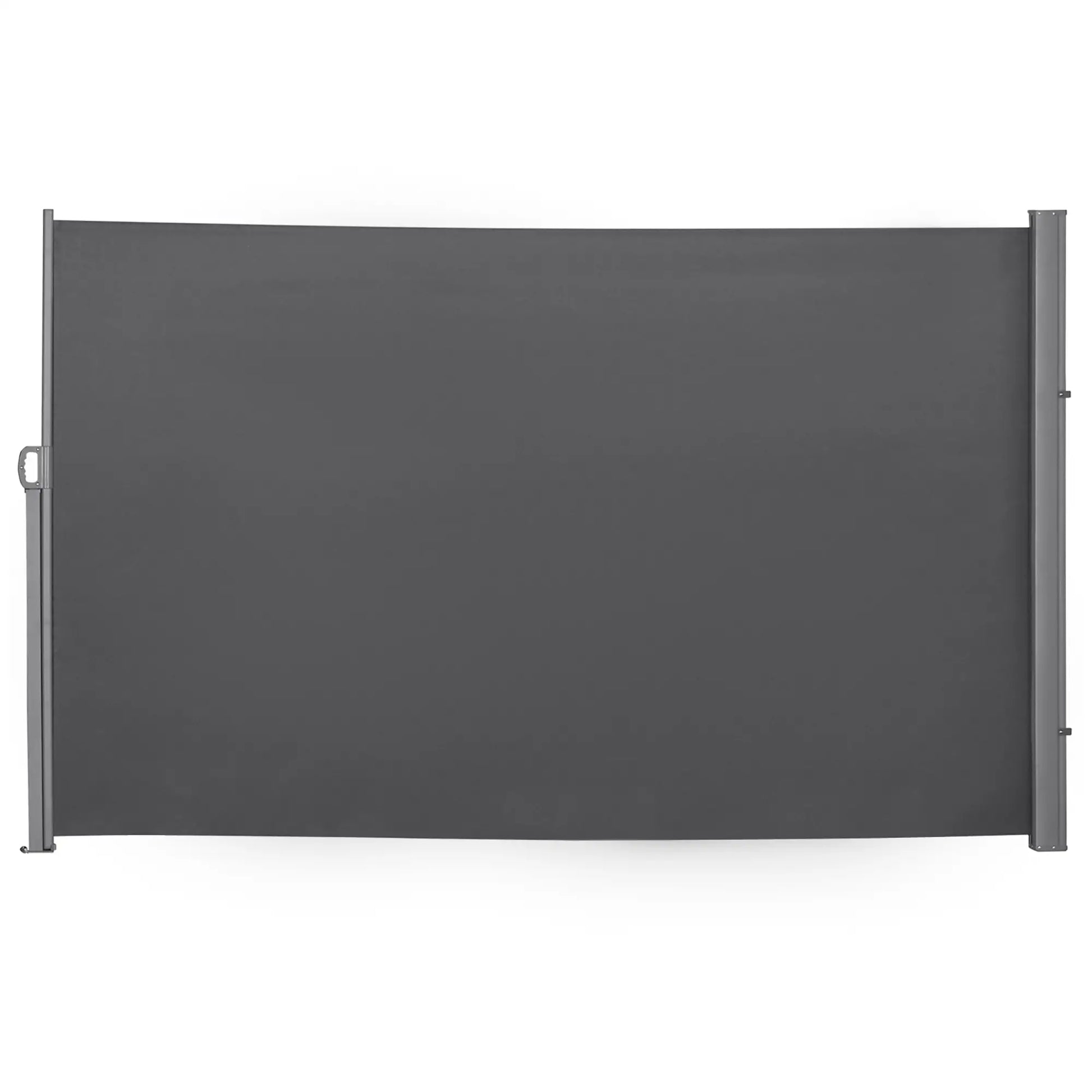 Toldo Lateral Retrátil para Terraço Pátio ou Jardim Toldo de Privacidade para Exterior Dobrável 300x180cm Cinza