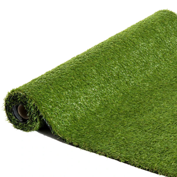 Relva Artificial 25 mm Rolo de Relva Artificial de 300x100 cm Realista com Orifícios de Drenagem para Varanda Jardim Pátio Verde