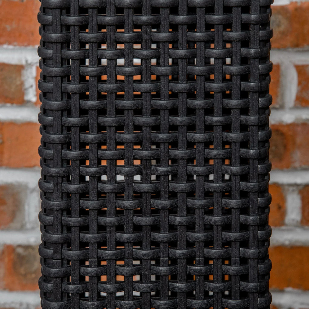 Candeeiro Solar de Jardim – 15,5x15,5x47 cm – Preto – Luz LED Quente com Ligar/Desligar Automático – IP44