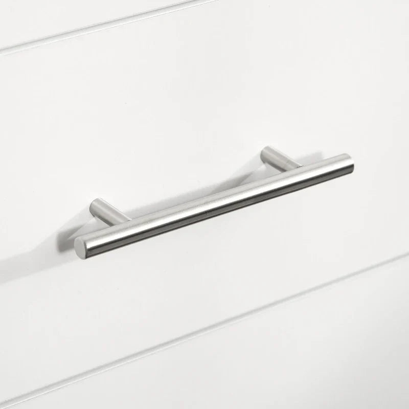 Cómoda com 4 Gavetas Cómoda de Dormitório com Pés de Estilo Moderno para Sala de Estar Entrada Corredor 112x38,2x81cm Branco