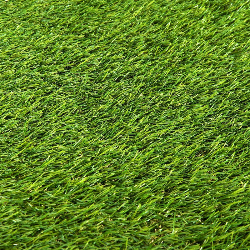 Relva Artificial 25 mm Rolo de Relva Artificial de 300x100 cm Realista com Orifícios de Drenagem para Varanda Jardim Pátio Verde