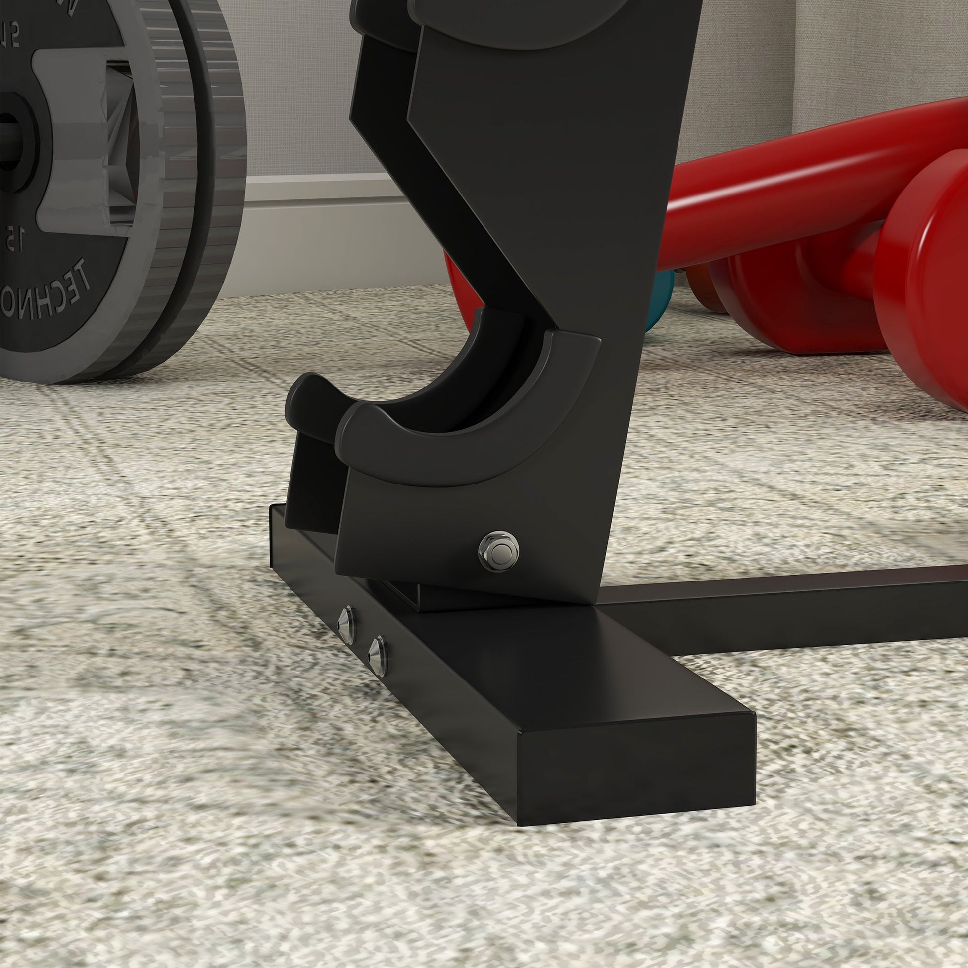 SPORTNOW Suporte para Halteres de 5 Níveis Suporte de Armazenamento para Halteres de Aço para Treinamento em Ginásio Casa Carga 100 kg 35x33x66 cm Preto