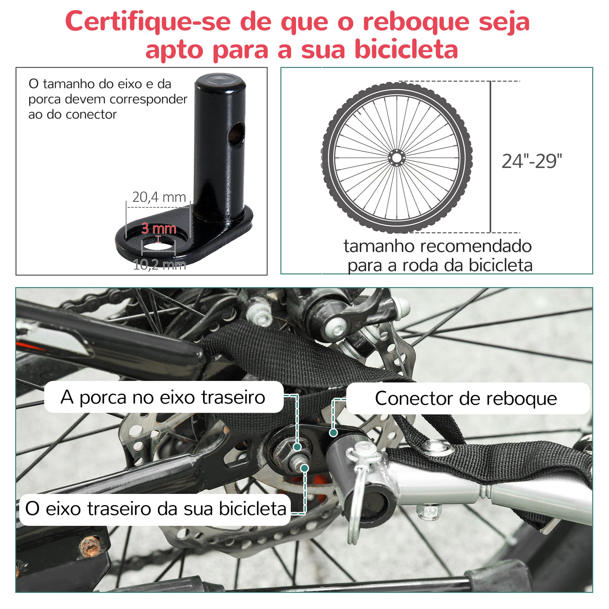 Reboque de Bicicleta 2 EM 1 para crianças de 2 lugares com Amortecedores Convertível em carrinho com barra e kit de corrida 129x85x105cm Vermelho