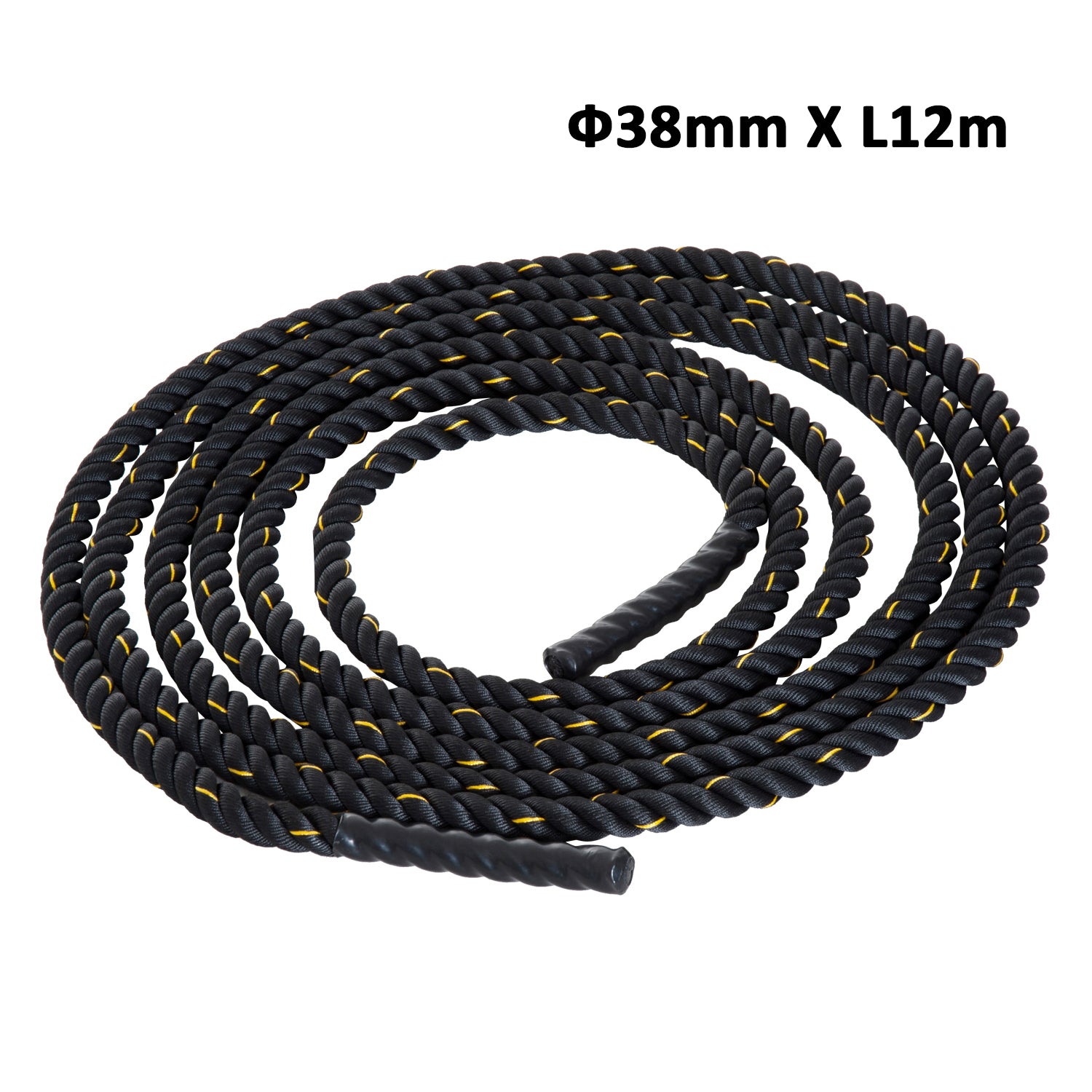 Corda de Batalha Battle Rope Formação Battling Power Corda Exercício Fitness desporto Crossfit Ф38mm Comprimento 12m Poliéster Ultra-Resistente
