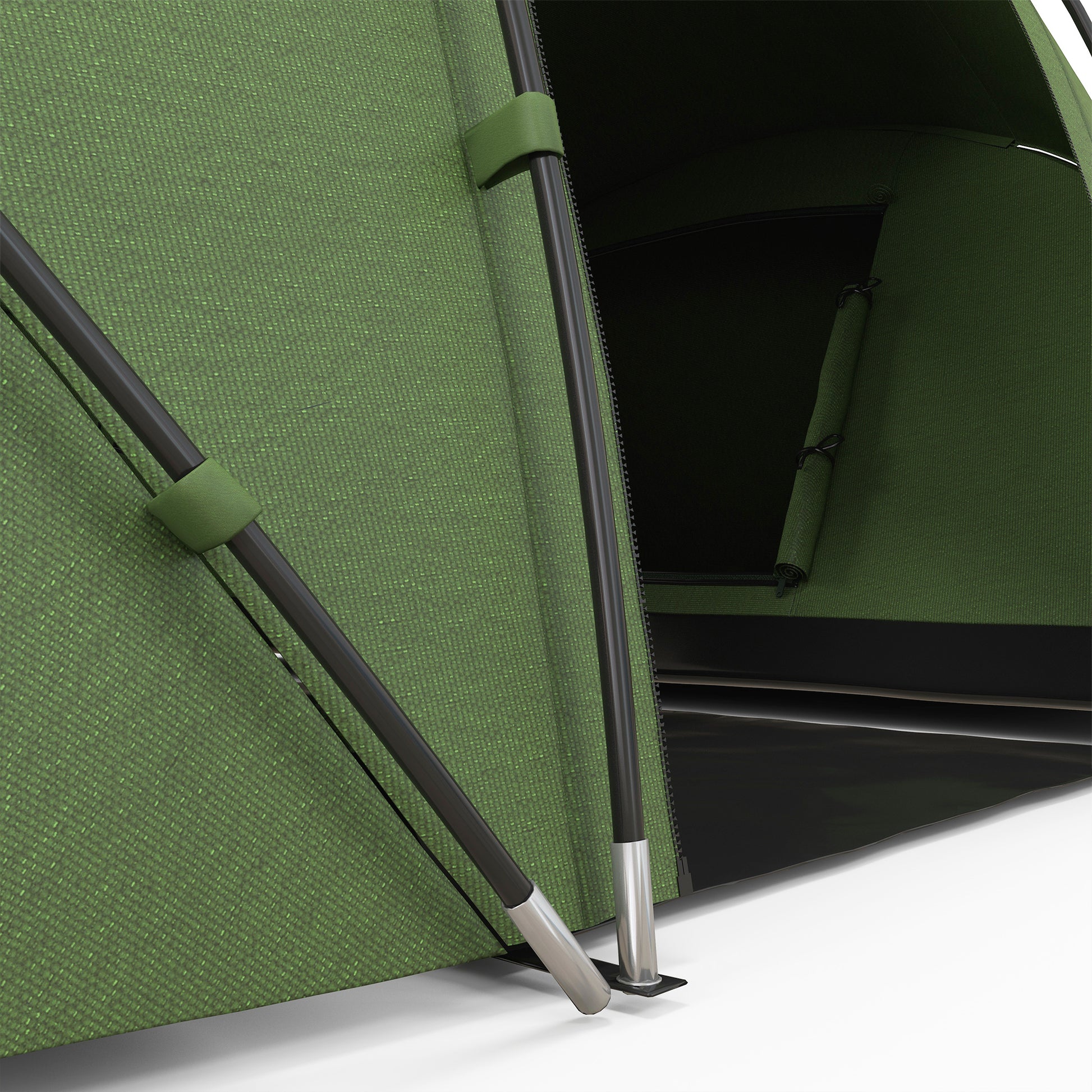 Tenda de Campismo Familiar para 4 Pessoas Tenda de Campismo Dobrável com Bolsa de Transporte Impermeável para Praia Parque 430x240x170 cm Verde