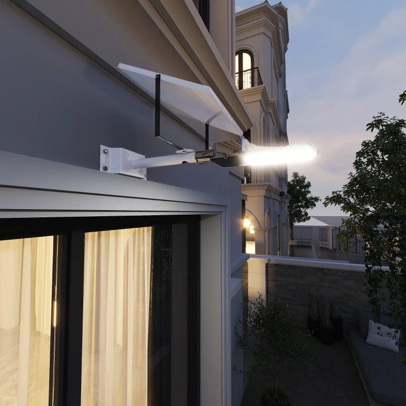 Candeeiro Solar Lotus de Exterior – 70x36x22 cm – 1800LM – Controlo Remoto – IP65 – Luz LED Branca Fria