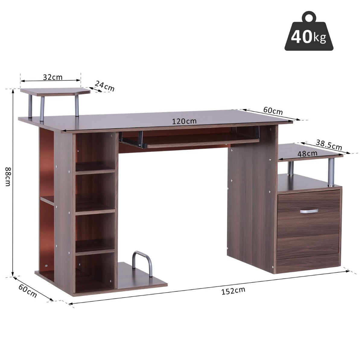 Secretária Hermes - Design Moderno - Leva-Me Contigo - Móveis & Decoração