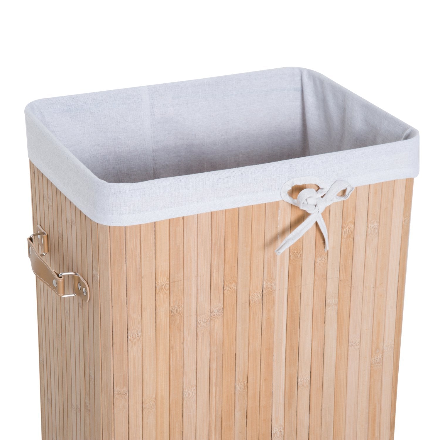 Cesto de roupa em Bambú com Forro Removível - Leva-Me Contigo - Móveis & Decoração
