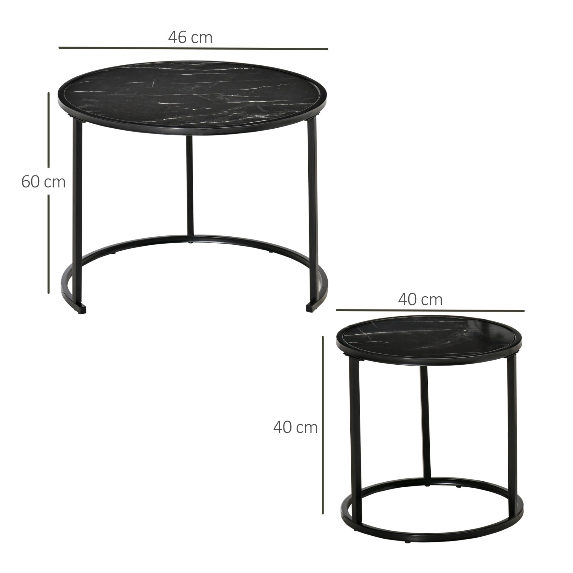 Conjunto Double - Preto - Design Nórdico - Leva-Me Contigo - Móveis & Decoração