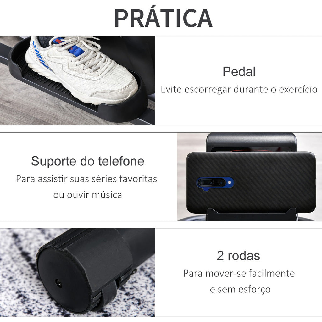 Bicicleta Elíptica com Resistência Magnética com Volante de 3kg - HomeGym - Leva-Me Contigo - Móveis & Decoração