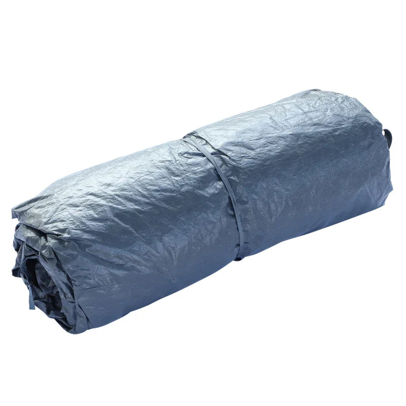 Tenda de Campismo para 4-5 Pessoas Impermeável 3000mm+ Anti UV com Bolsa de Transporte e Gancho para Luz 455x230x180cm Cinza