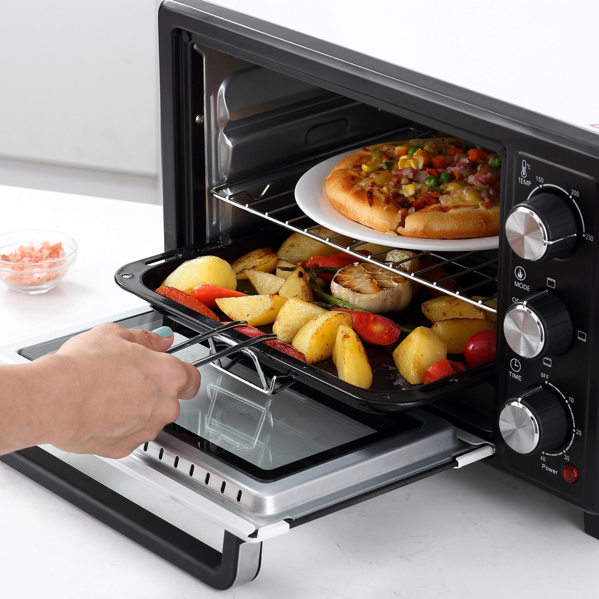 Mini Forno com 3 Modos de Aquecimento até 230ºC - Leva-Me Contigo - Móveis & Decoração