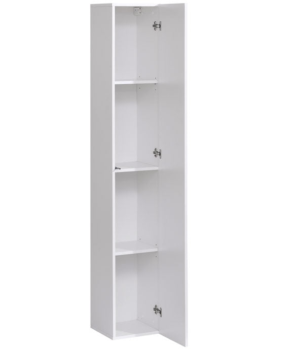 Armário Suspenso Alvito – 30x180 cm – Carvalho com Porta Alto Brilho e Cantos Arredondados