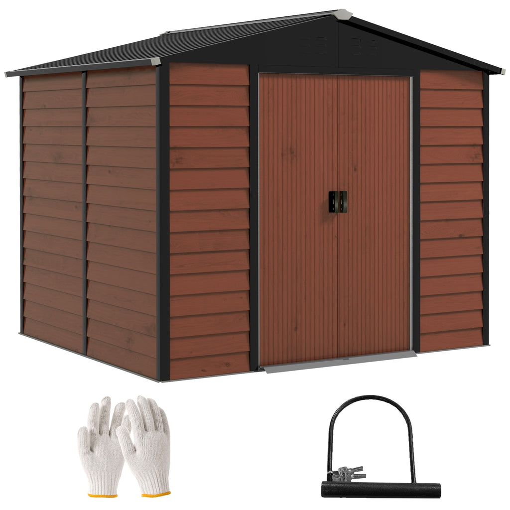 Abrigo de Jardim Metálico – 240x206x198 cm | 4,4 m² de Armazenamento - A minha loja