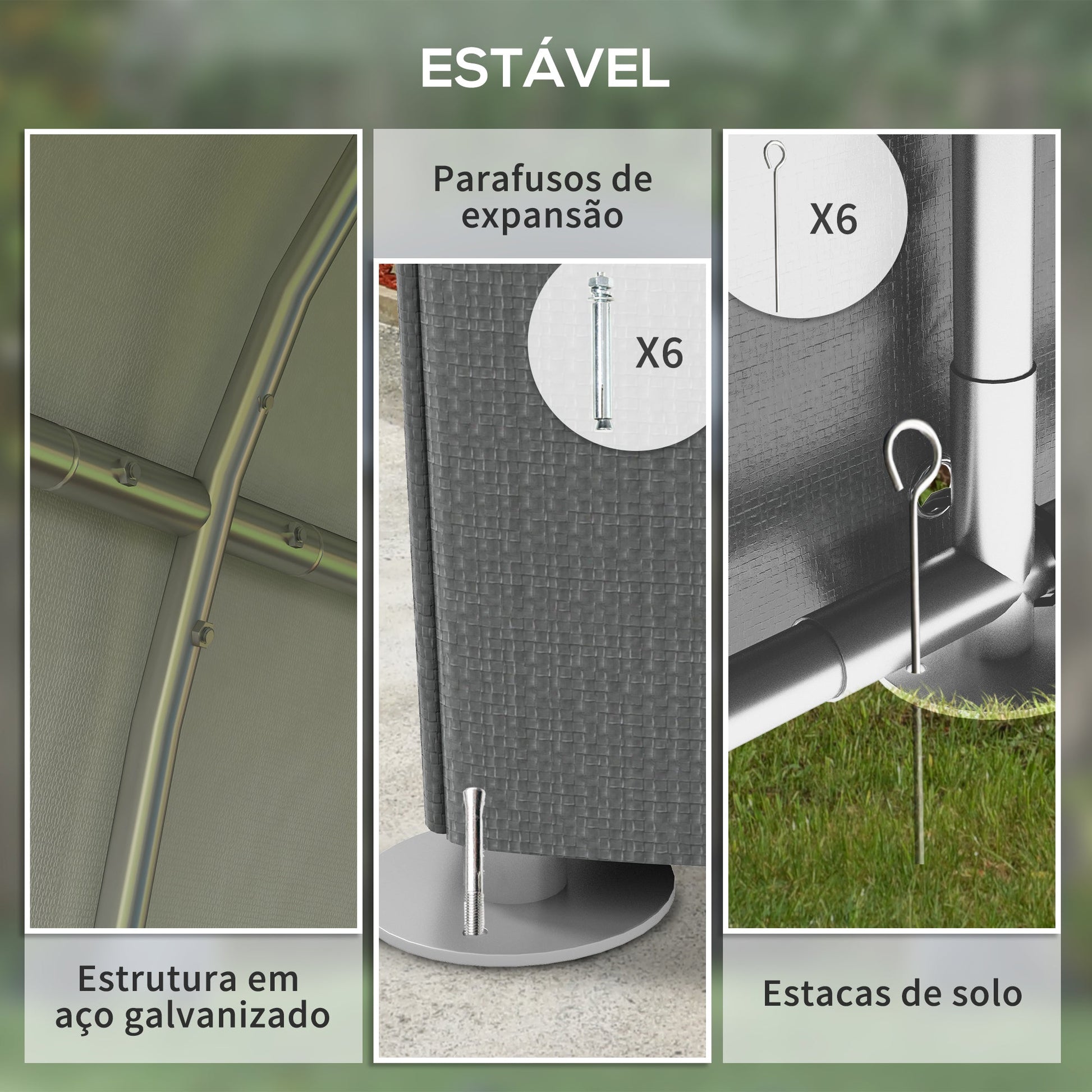 Abrigo para Ferramentas, Bicicletas e Motos - 1,2x1,8x1,65m em Aço Galvanizado e PE – Proteção e Organização para o Seu Jardim - A minha loja
