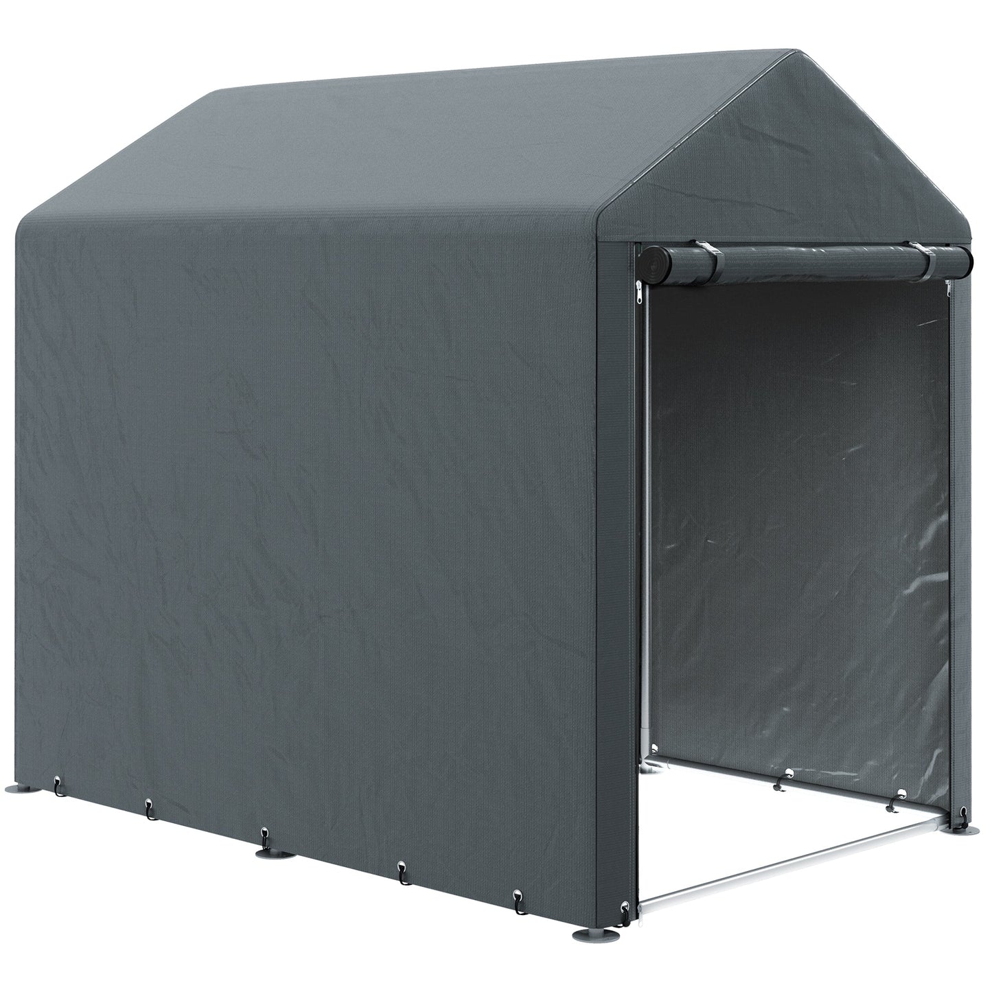 Abrigo para Ferramentas, Bicicletas e Motos - 1,2x1,8x1,65m em Aço Galvanizado e PE – Proteção e Organização para o Seu Jardim - A minha loja