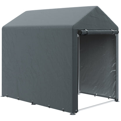 Abrigo para Ferramentas, Bicicletas e Motos - 1,2x1,8x1,65m em Aço Galvanizado e PE – Proteção e Organização para o Seu Jardim - A minha loja