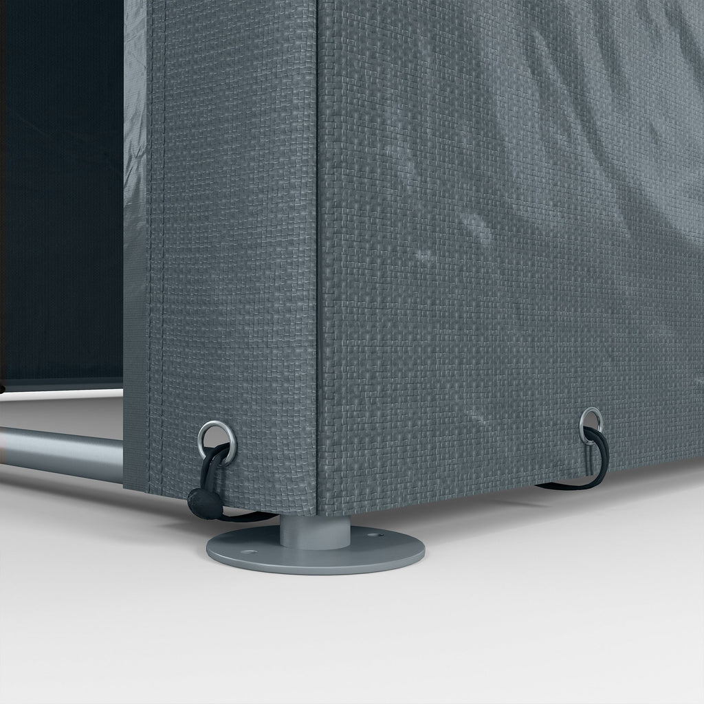 Abrigo para Ferramentas, Bicicletas e Motos – 160x218x172 cm | Aço Galvanizado e PE - A minha loja