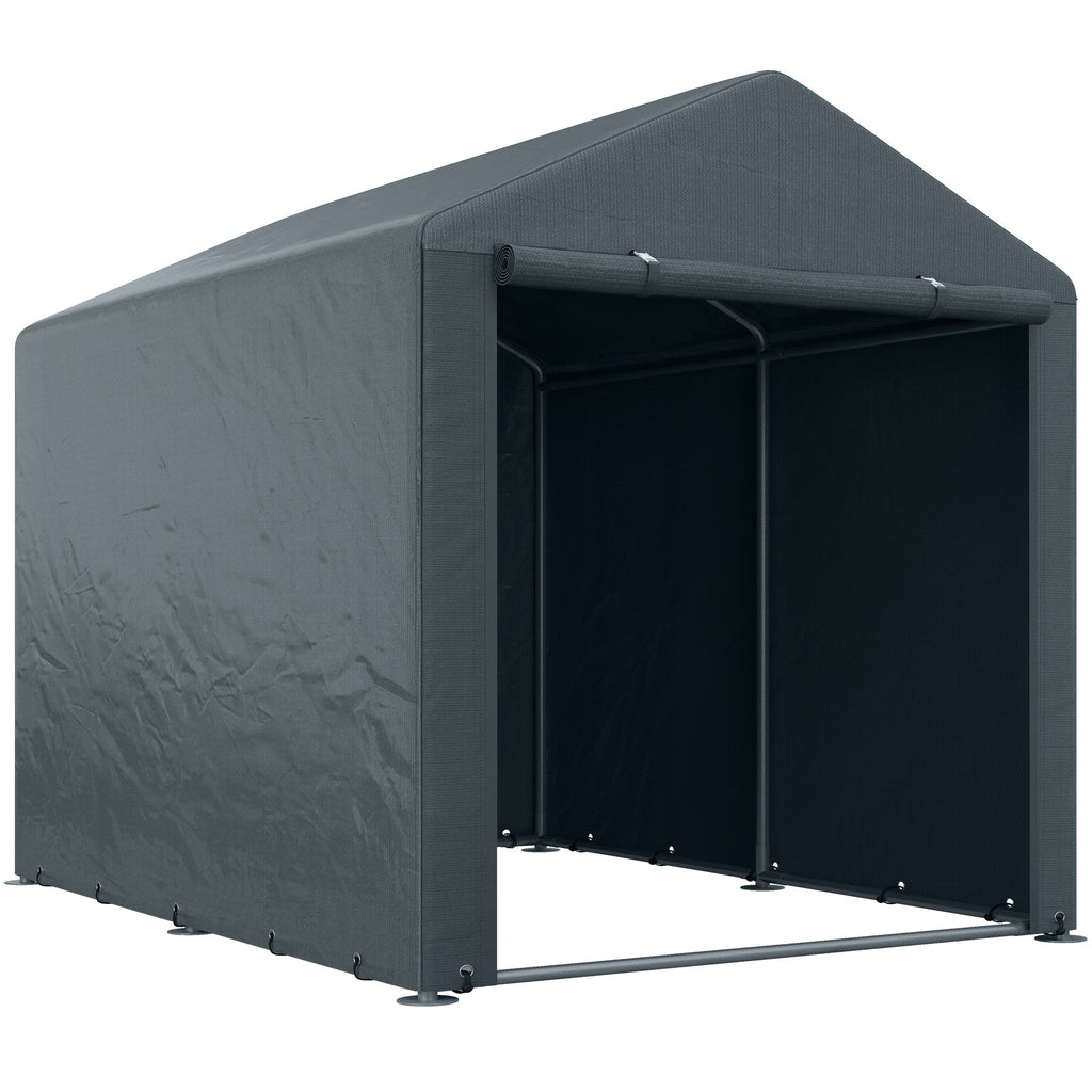 Abrigo para Ferramentas, Bicicletas e Motos – 160x218x172 cm | Aço Galvanizado e PE - A minha loja