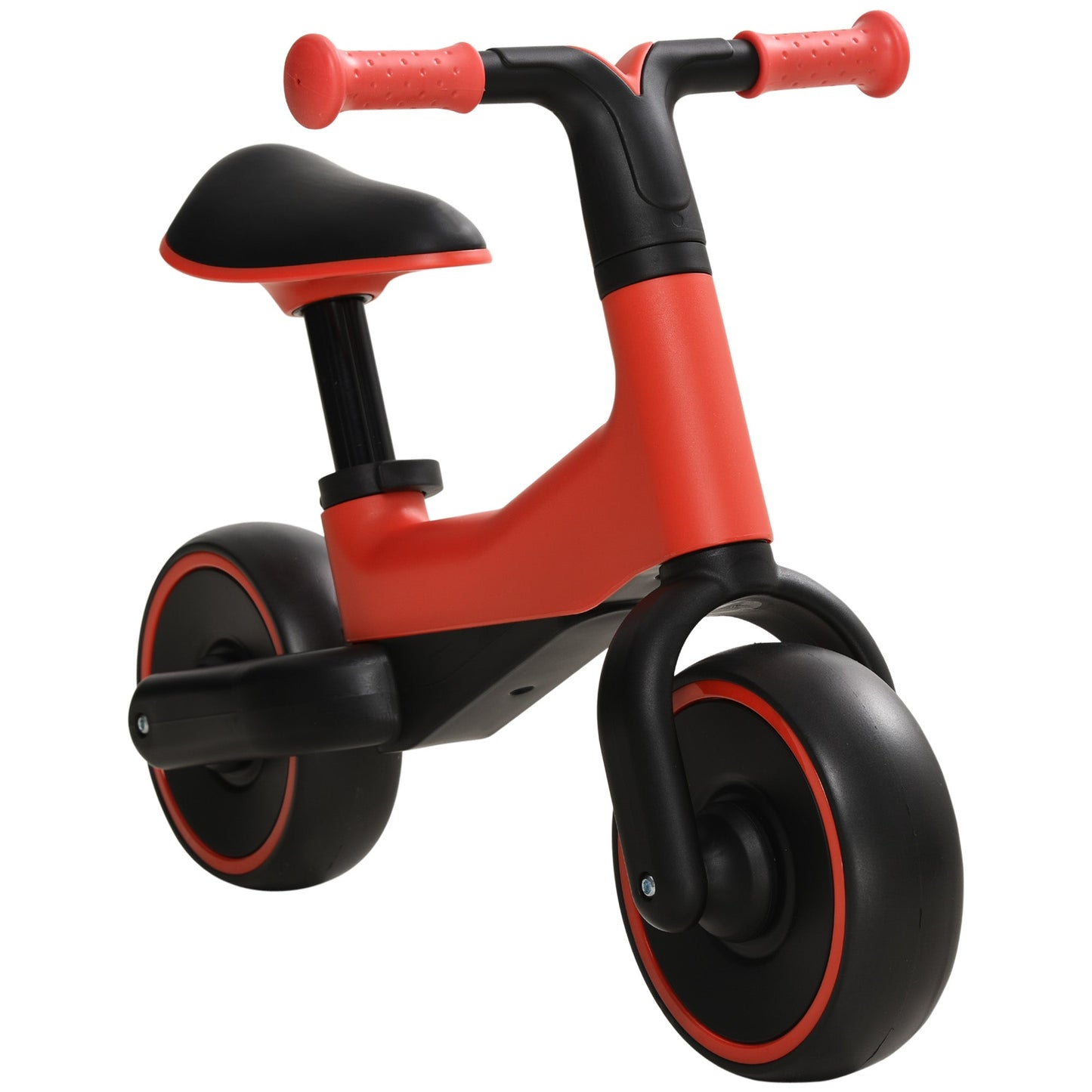 AIYAPLAY Bicicleta sem Pedais para Crianças acima de 18 Meses Bicicleta Infantil para Bebé com Assento Ajustável em 30 - 36,5 cm Rodas de Ø19 cm Carga 25 kg 66,5x34x46,5 cm Vermelha - A minha loja