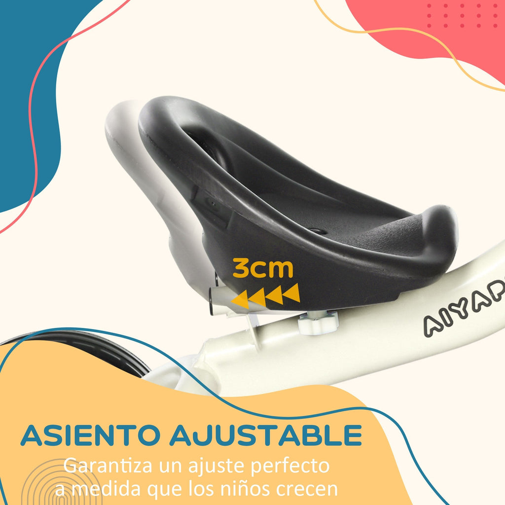AIYAPLAY Triciclo para Crianças de 2 a 5 anos Triciclo Infantil com Assento Ajustável Cesta Buzina e Pedais e 3 Rodas Carga Máxima 25 kg 70,5x50x58 cm Bege e Marrom - A minha loja