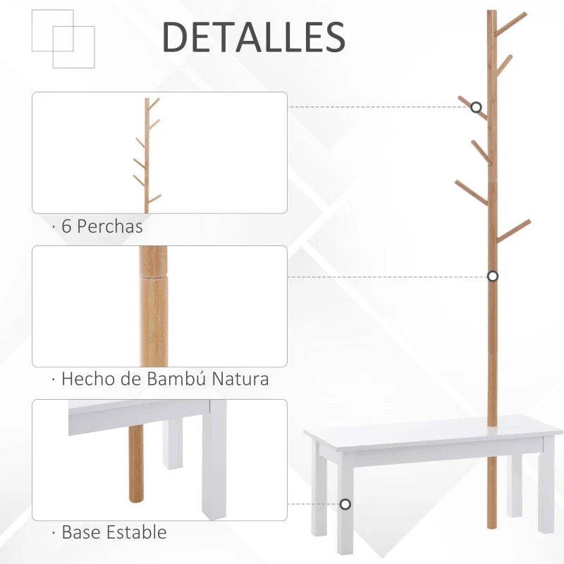 Cabide Sitten em Bambu - Design Natura - Leva-Me Contigo - Móveis & Decoração