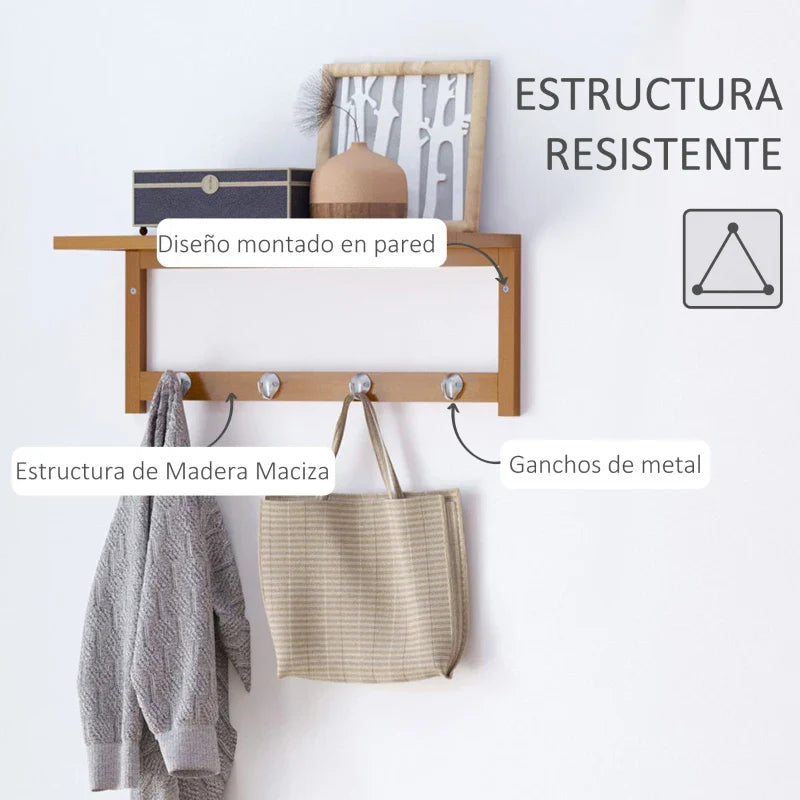 Cabide de Parede em Bambú - Design Natura - Leva-Me Contigo - Móveis & Decoração