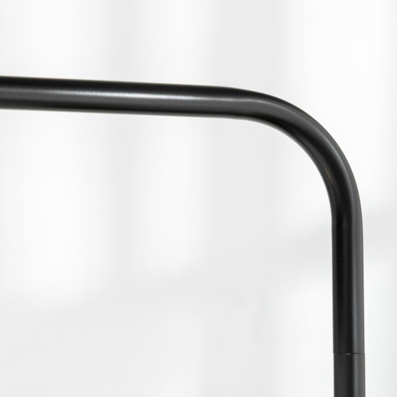 Candeeiro de Pé Moderno Lâmpada E27 Máx. 40W com Ecrã de Linho Estrutura de Aço e Interruptor de Pé Candeeiro de Leitura para Sala de Estar Dormitório 64x38x163,5cm Branco e Preto