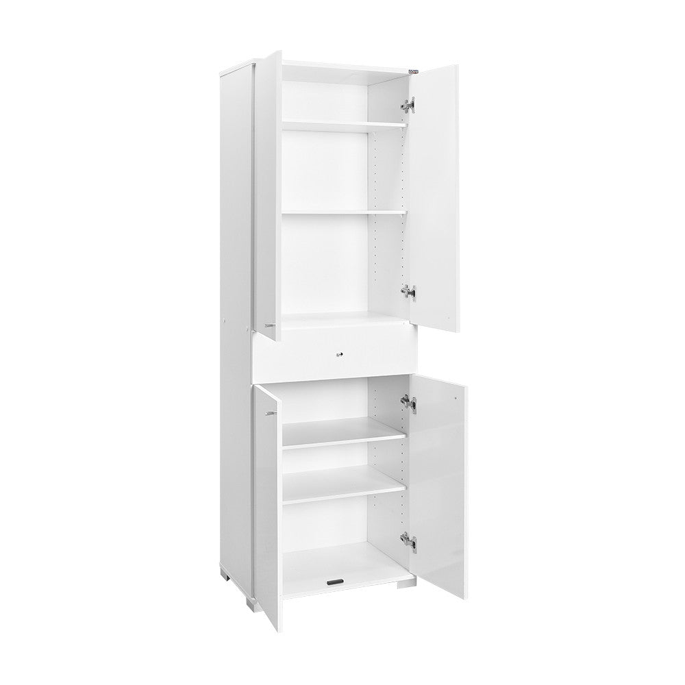 Armário Alto de Escritório "Doc" - 60x187x40 cm - Branco - Design Moderno - A minha loja
