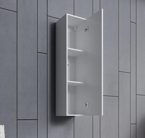 Armário de Parede Arcozelo – 30x120 cm – Branco Alto Brilho – Modular e Compacto