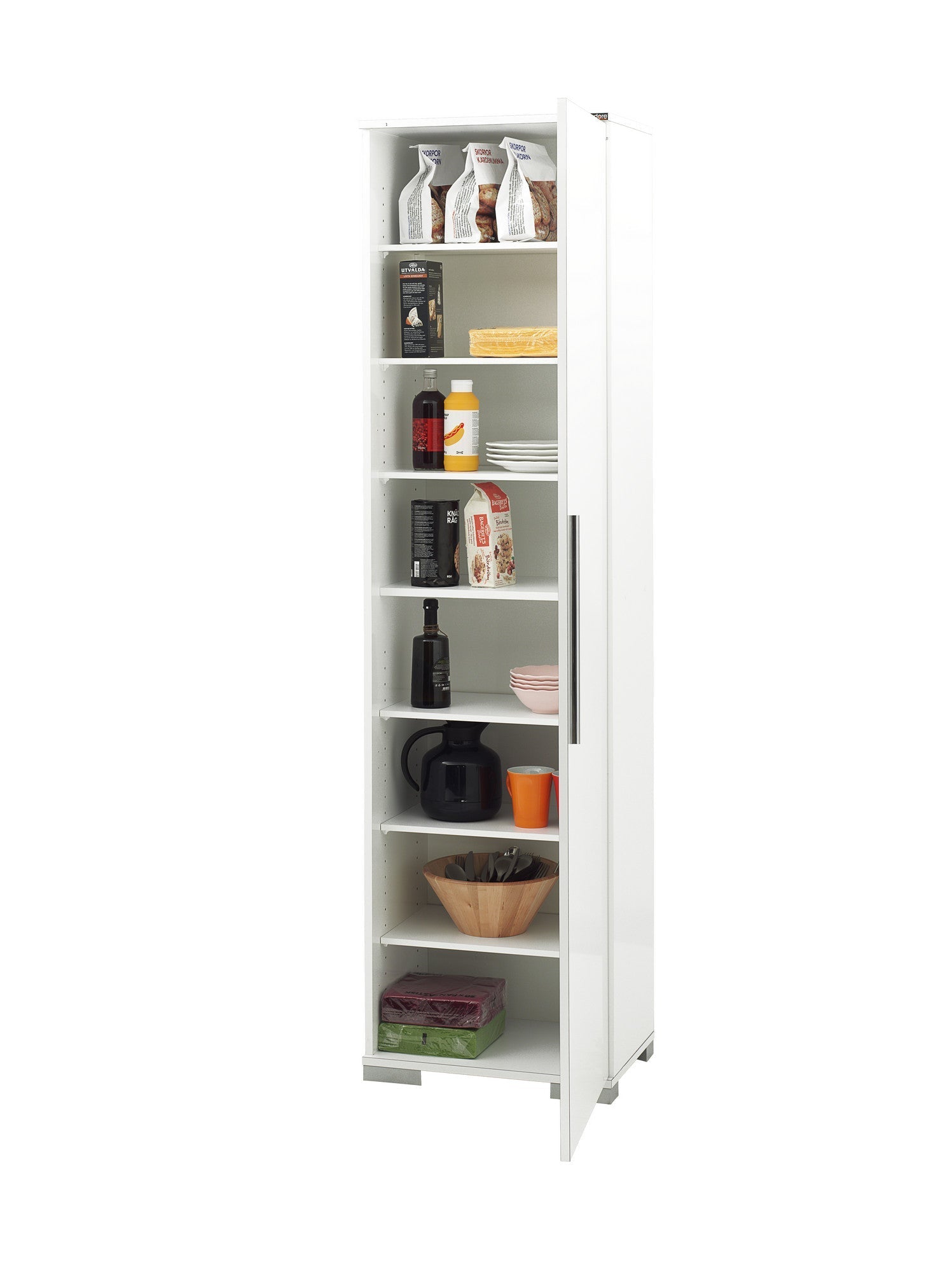 Armário Multiusos "Alto" - Branco - 50x187x35cm - Design Moderno - A minha loja