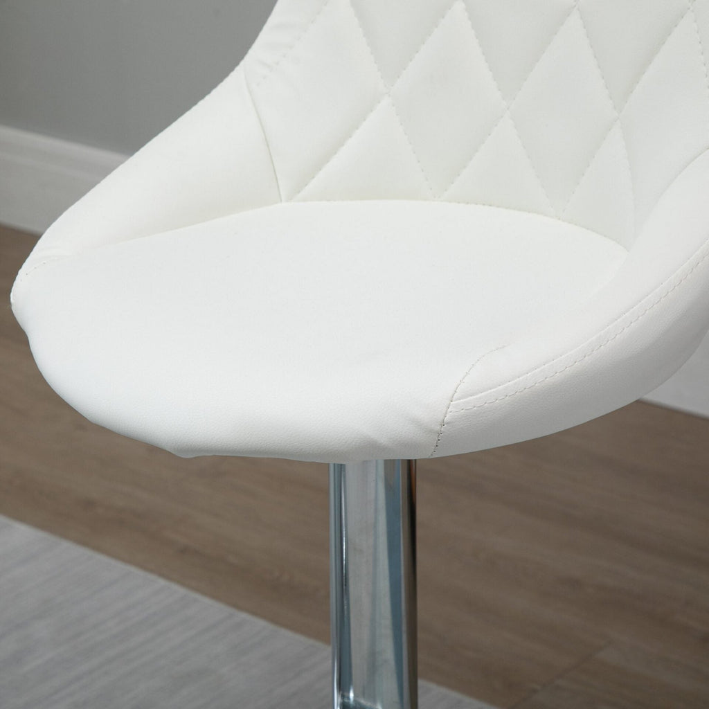 Conjunto de 2 Bancos de Bar Mali - Branco - Design Moderno - Leva-Me Contigo - Móveis & Decoração