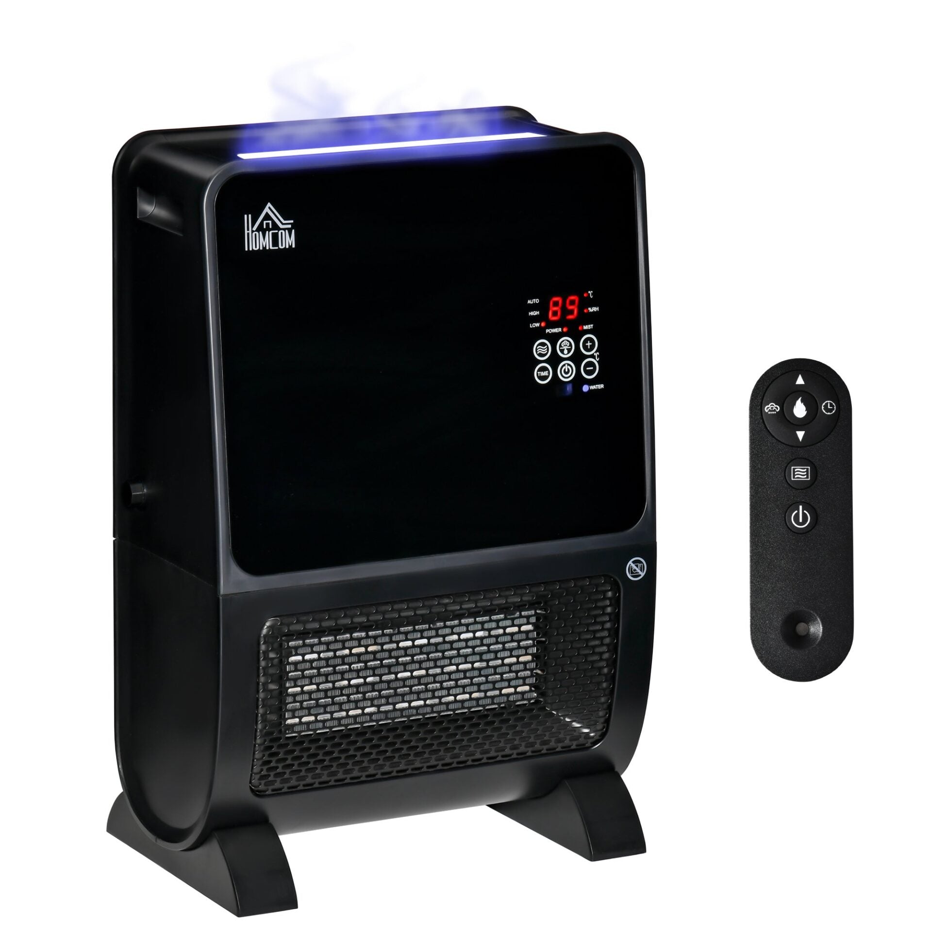 Aquecedor Elétrico com Humidificador com Controlo Remoto e Temporizador - 2000W - Leva-Me Contigo - Móveis & Decoração