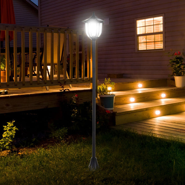 Candeeiro Brits – Design Britânico – Ø26x177 cm – Preto – Luz Solar LED Quente – IP44