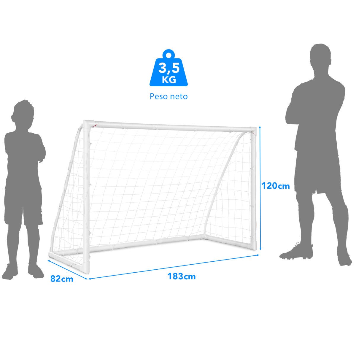 Baliza de Futebol Portátil "Vanaheim" - 183x82x120 cm - A minha loja