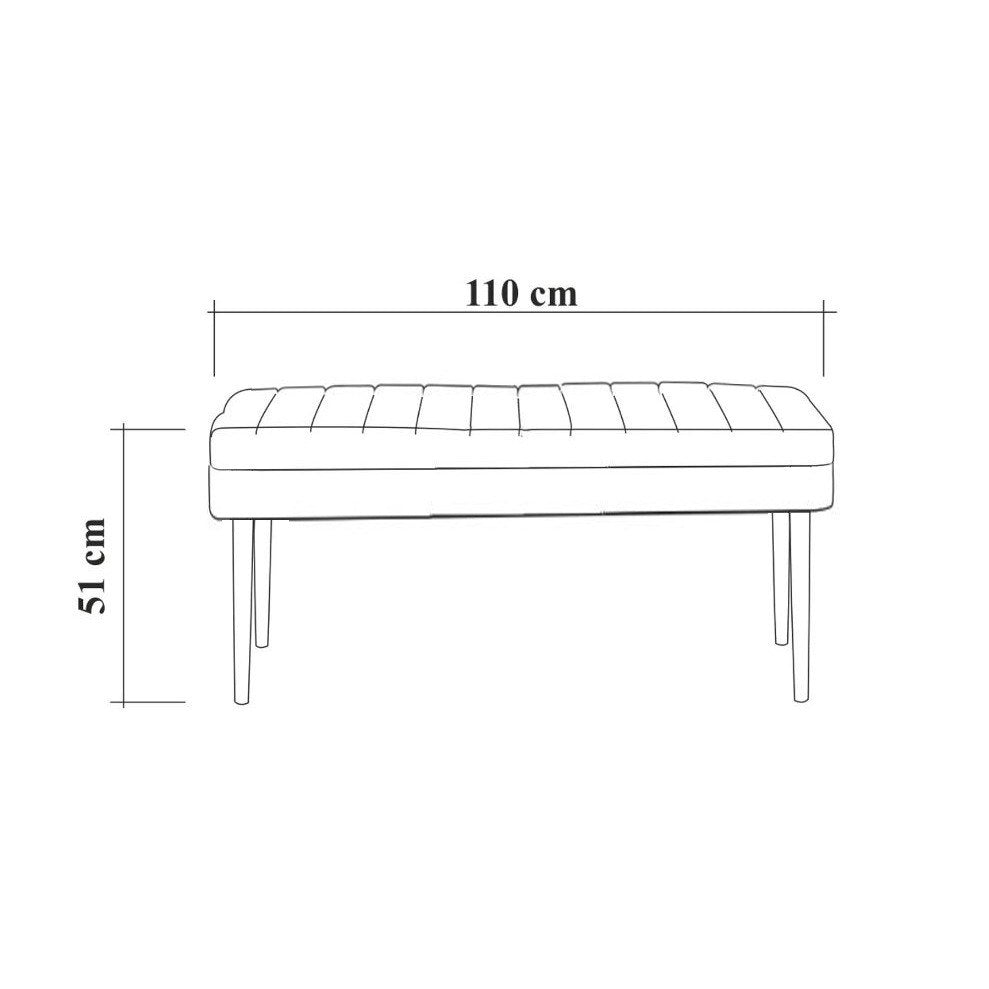Banco "Gaia" com Baú/Arrumação - Nogueira e Antracite - 110x48x40 cm - Design Elegante - A minha loja