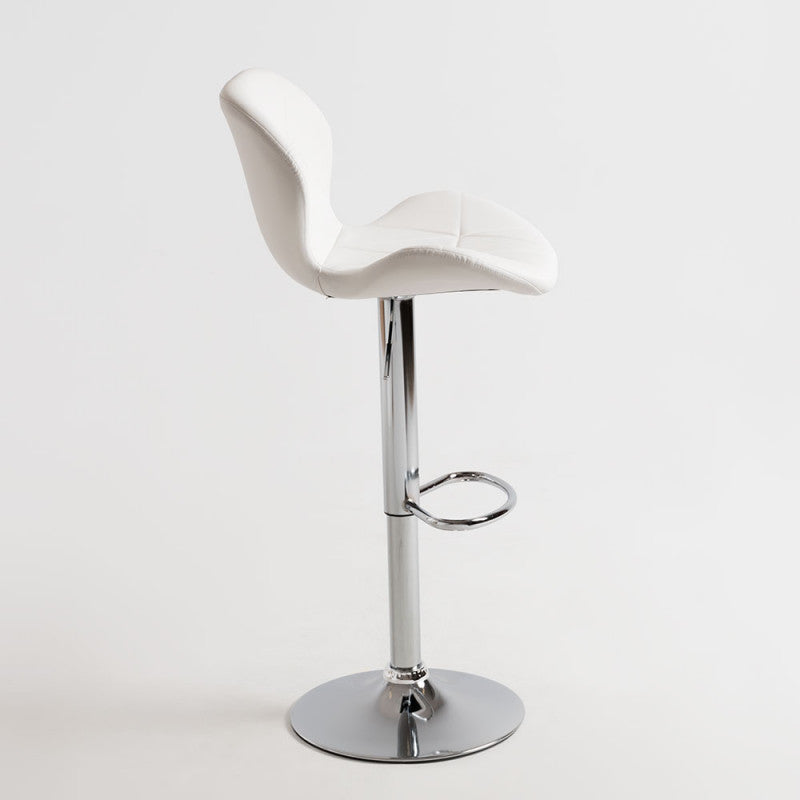Conjunto de 2 Bancos de Bar Alterci - Branco - Design Nórdico