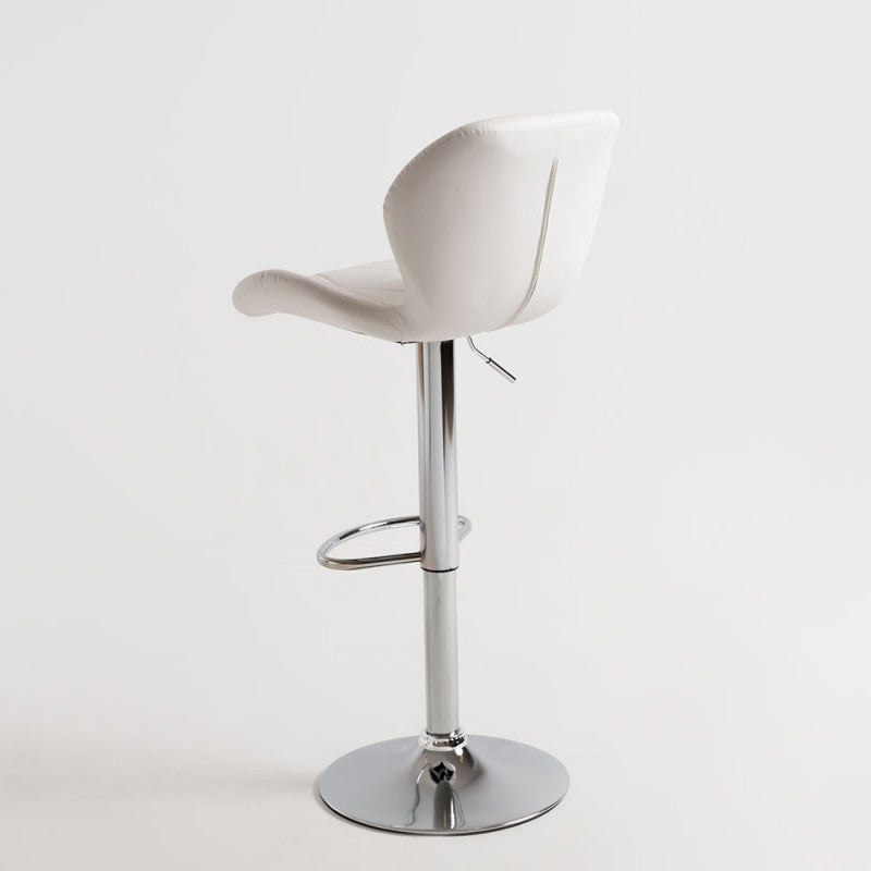 Conjunto de 2 Bancos de Bar Alterci - Branco - Design Nórdico