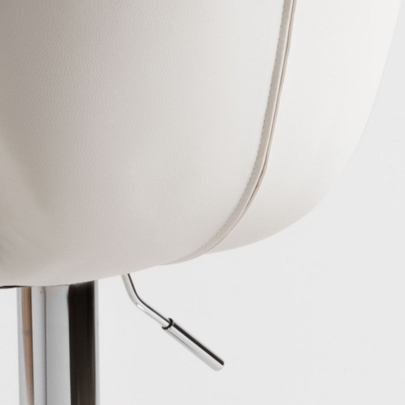 Conjunto de 2 Bancos de Bar Alterci - Branco - Design Nórdico