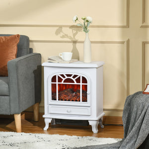 Lareira Elétrica de Aquecimento com Chama Realista e Termostato Ajustável - 1000/2000W - Leva-Me Contigo - Móveis & Decoração