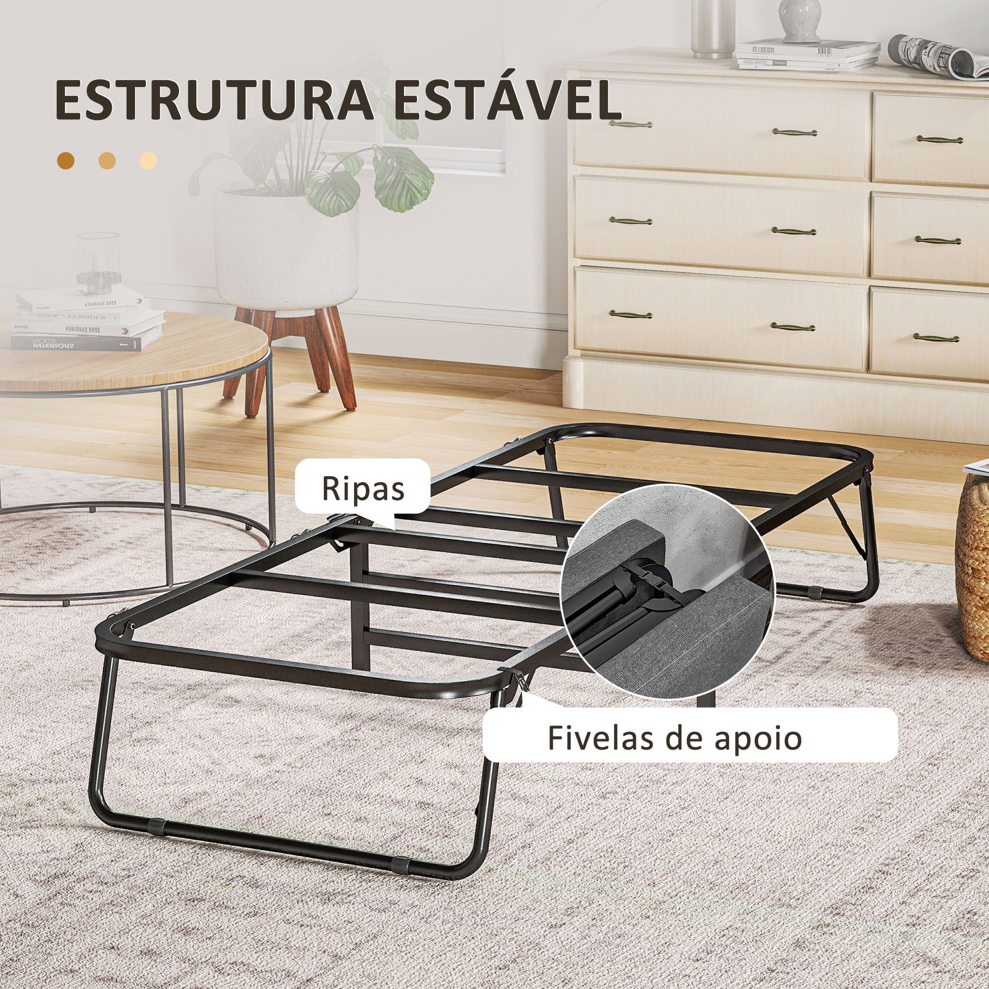 Cama Dobrável "FlexRest" – 70x180 cm – Colchão de Espuma – Encosto Ajustável – Cinzento - A minha loja