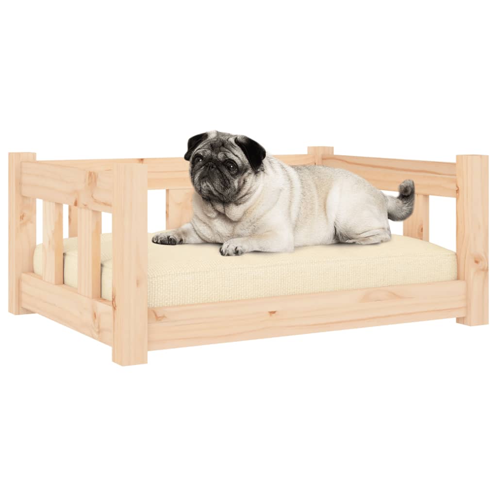 Cama para cães 65,5x50,5x28 cm madeira de pinho maciça - A minha loja