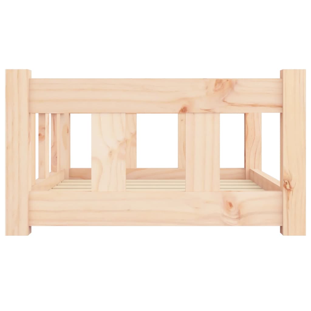 Cama para cães 65,5x50,5x28 cm madeira de pinho maciça - A minha loja