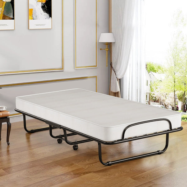 Cama Dobrável "SleepWell" com Colchão de Espuma de Memória e Estrutura Metálica – Praticidade e Conforto